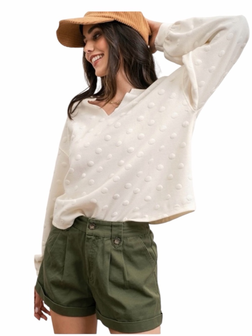 New Blu Pepper Dot Sweater Size Medium